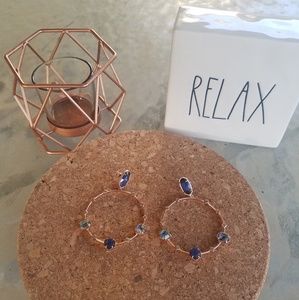 Kendra Scott Sheila Abalone Shell Hoop Earrings